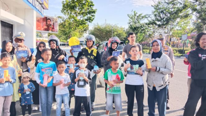 
					Sukseskan CFD Pekanbaru, Ditlantas Polda Riau Gelar Kampanye Keselamatan Berlalu Lintas