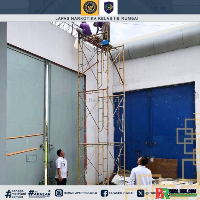 
					Perbaikan Sarana Prasarana Kantor, Cara Lapas Narkotika Rumbai Mendukung Peningkatan Keamanan dan Ketertiban