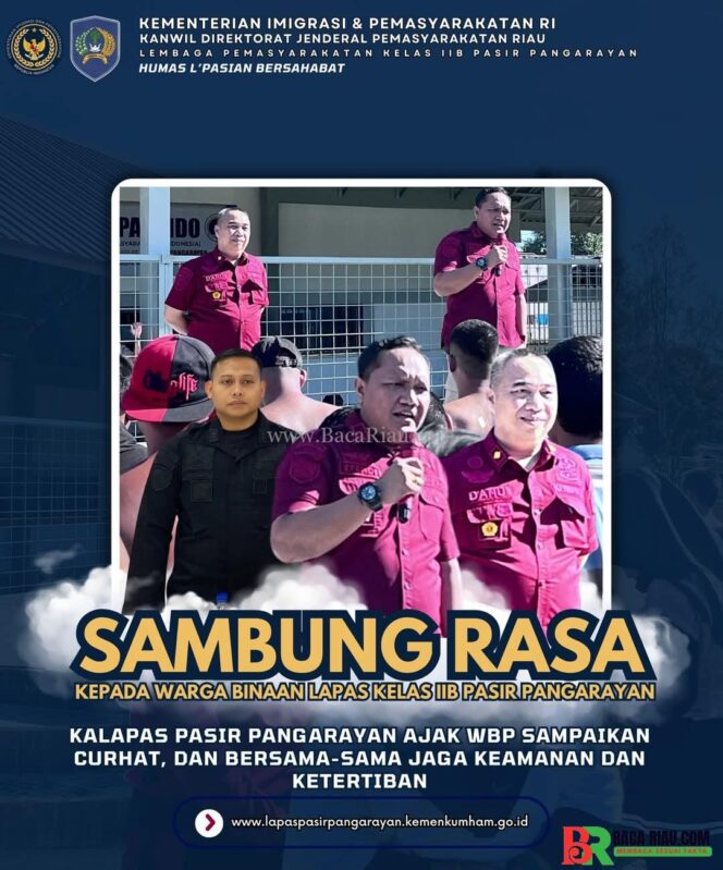 
					Kalapas Pasir Pangarayan Ajak Wbp Sampaikan Curhat, Dan Bersama-Sama Jaga Keamanan Dan Ketertiban