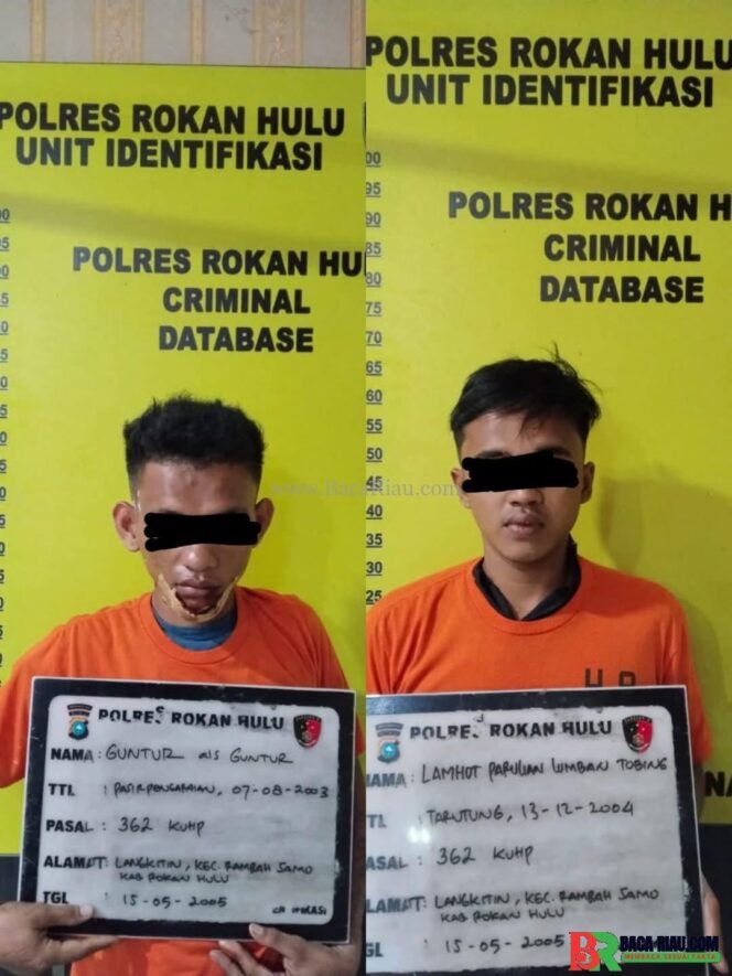 
					Sigap, Tim Resmob Polres Rohul Tangkap Dua Pelaku Tindak Pidana Pencurian Sepeda Motor