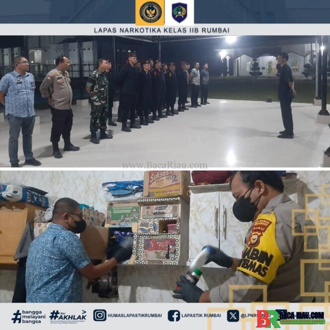 
					Komitmen Berantas Halinar, Lapas Narkotika Rumbai Razia Bersama APH