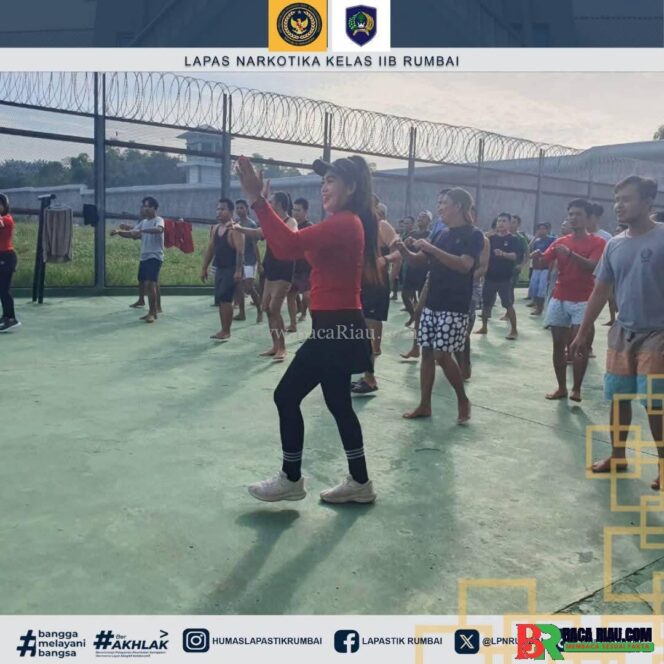 
					Senam Sehat Rutin Di Lapas Narkotika Rumbai Tingkatkan Kebugaran dan Kebersamaan WBP