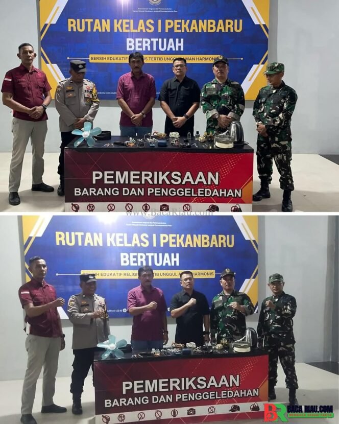
					Kakanwil Ditjenpas Riau Pimpin Langsung Razia Blok Hunian Rutan Pekanbaru