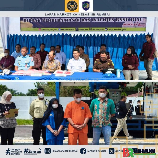
					Bentuk Sinergitas dalam Pemberantasan Narkoba, Lapas Narkotika Rumbai Hadiri Pemusnahan Barang Bukti Narkoba di BNNP Riau