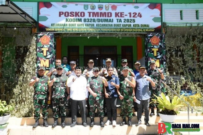 
					Kunjungan Tim Wasev TMMD ke-124 Korem 031/WB di Wilayah Kodim 0320/Dumai.