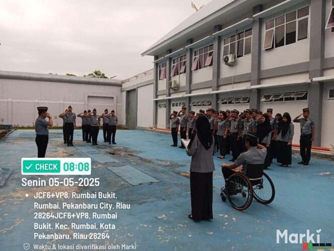 
					Kalapas Narkotika Rumbai Pimpin Apel Pagi, Ingatkan Untuk Jaga Integritas