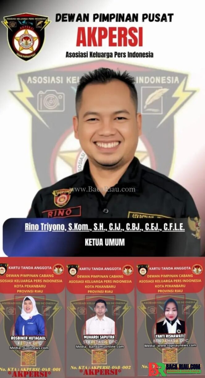 
					Ketua umum AKPERSI Dukung Kapolda Riau menindak Aksi  premanisme