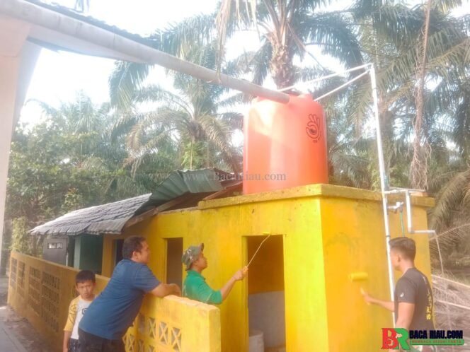 
					Satgas TMMD Benahi Lapangan Volly hingga Fasilitas Toilet di SDN 49 Mandau