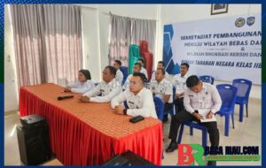 Rutan Siak Ikuti Undangan zoom hasil desk evaluasi terhadap 141 satuan kerja di lingkungan Kementerian Imigrasi dan Pemasyarakatan