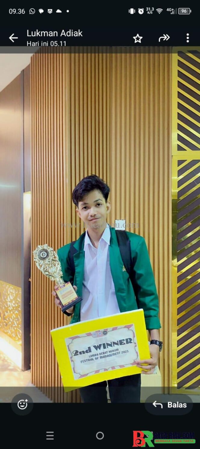 
					Mahasiswa UNAND Raih Juara II Festival of Management Lomba Debat Hukum