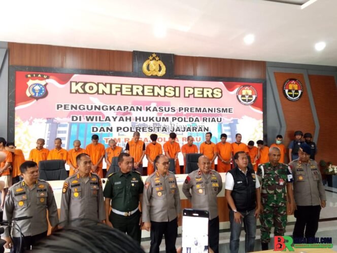 
					Tim RAGA Polda Riau Berhasil Ungkap 43 Kasus Premanisme, 54 Tersangka diamankan 