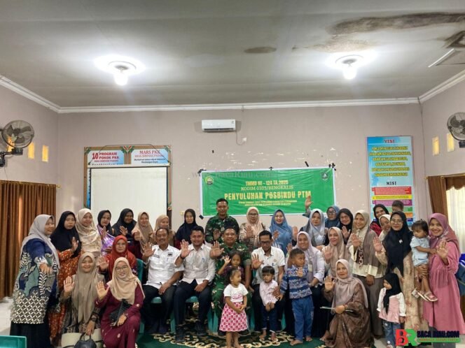 
					Satgas TMMD Tajak Penyuluhan Posbindu PTM di Desa Pematang Obo