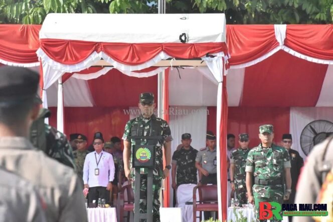 
					Kasrem 031/ Wirabima Pimpin Upacara Penutupan TMMD Ke – 124 Di Kodim 0320/Dumai