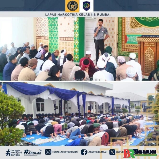
					Rayakan Hari Raya Idul Adha, Lapas Narkotika Rumbai Laksanakan Sholat Idul Adha  