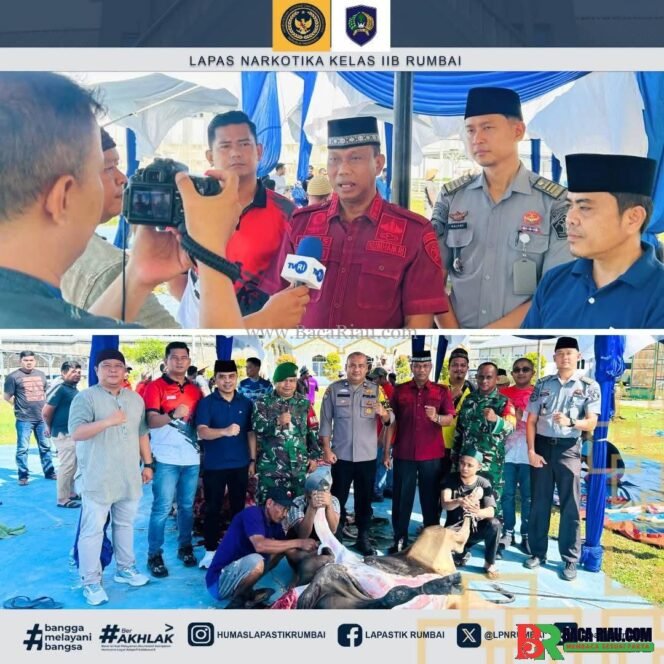 
					Lapas Narkotika Rumbai Gelar Penyembelihan Hewan Qurban