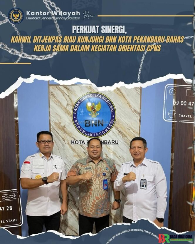 
					Perkuat Sinergi, Kanwil Ditjenpas Riau Kunjungi BNN Kota Pekanbaru Bahas Kerja Sama dalam Kegiatan Orientasi CPNS