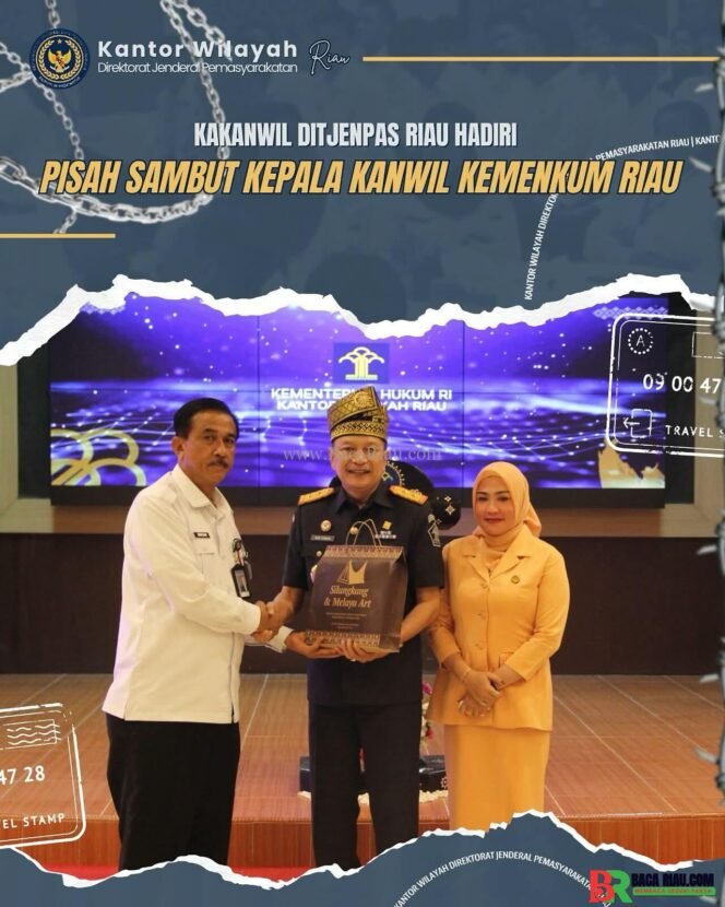 
					Kakanwil Ditjenpas Riau Hadiri Pisah Sambut Kepala Kanwil Kemenkum Riau