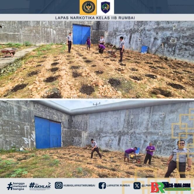 
					Mendukung Program Ketahanan Pangan, Lapas Narkotika Rumbai Perluas Penanaman Terong 