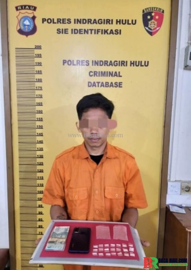 
					Satres Narkoba Polres Inhu Berhasil Meringkus Seorang Pria Dengan 21 Paket Sabu