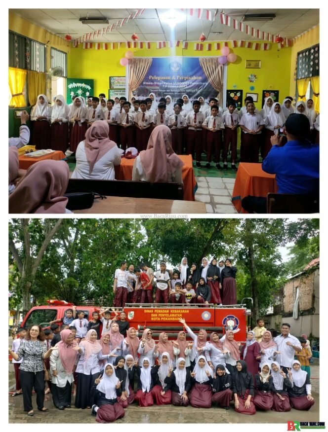 
					SDN 67 Pekanbaru Gelar Perpisahan dan pelepasan siswa,Kepsek: walaupun sederhana tapi penuh makna