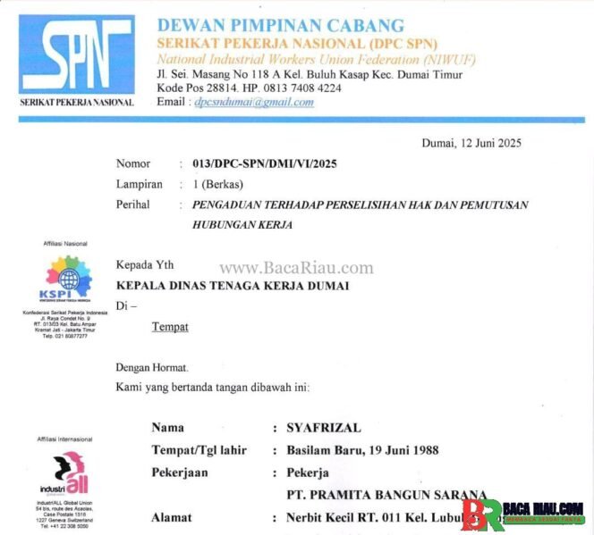 
					Gagal Bipartit, Serikat Pekerja Nasional Adukan 2 Perusahaan Sekaligus Ke Dinas Tenaga Kerja 