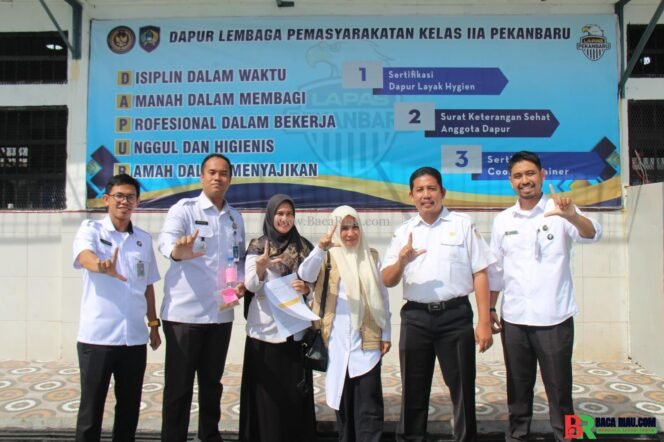 
					Dinkes Kota Pekanbaru Perpanjang Sertifikat Laik Hygiene Dapur Lapas Pekanbaru
