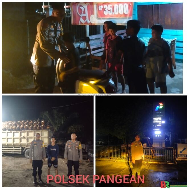 
					Polsek Pangean Patroli Malam KRYD, Wujudkan Keamanan di Desa Sako