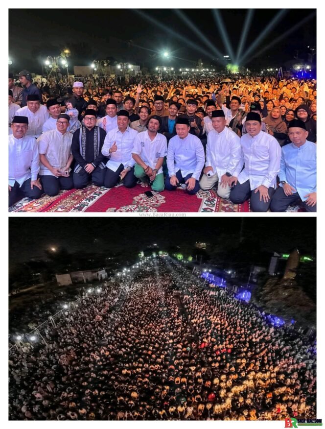 
					Hari jadi kota Pekanbaru ke – 241, Puluhan Ribu masyarakat padati Tabligh Akbar Ustadz Hanan Attaki 
