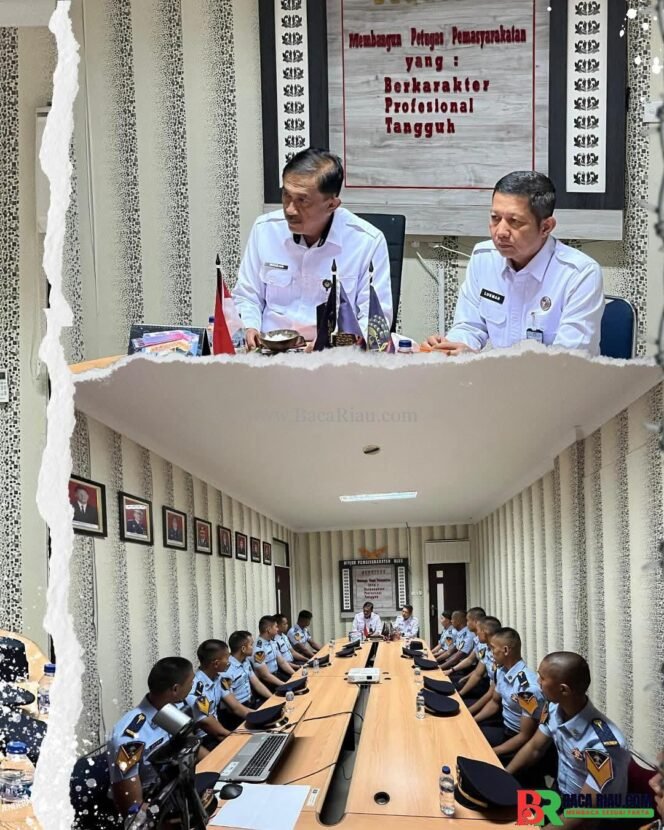 
					Kakanwil Ditjenpas Riau Berikan Penguatan Kepada Taruna Tingkat I Poltekpin dalam Kegiatan Orientasi Lapangan