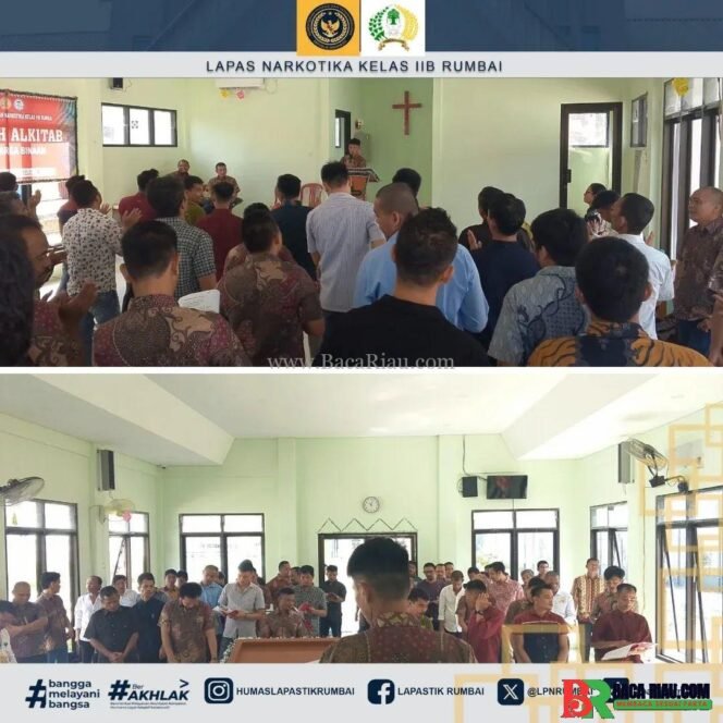 
					WBP Nasrani Lapas Narkotika Rumbai Terus Dibekali Pembinaan Kerohanian