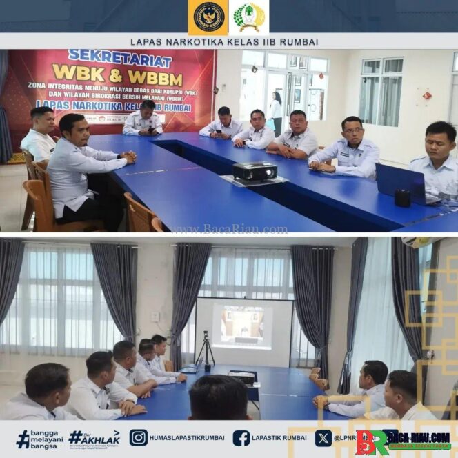 
					Bahas tentang Remisi hingga Ketahanan Pangan, Lapas Narkotika Rumbai Ikuti Arahan dari Dirjenpas