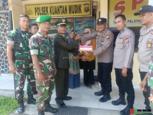 Hari Bhayangkara ke-79 Koramil Jajaran Kodim Kuantan Singingi Beri Kejutan, Sinergitas TNI-Polri Kian Solid