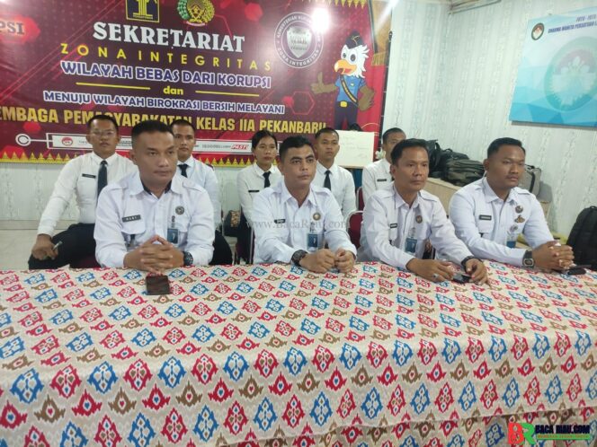 
					Lapas Pekanbaru Ikuti Pengarahan Dirjen Pemasyarakatan Secara Virtual