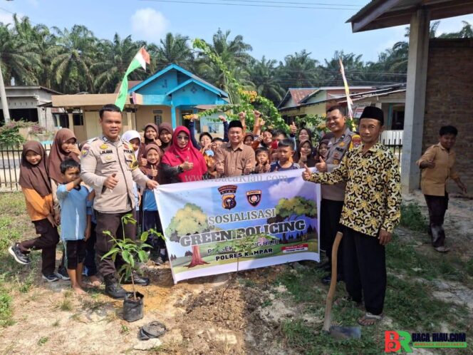 
					Polsek Tapung Hilir Gelar Sosialisasi Green Policing di UPT SDN 014 Kota Bangun