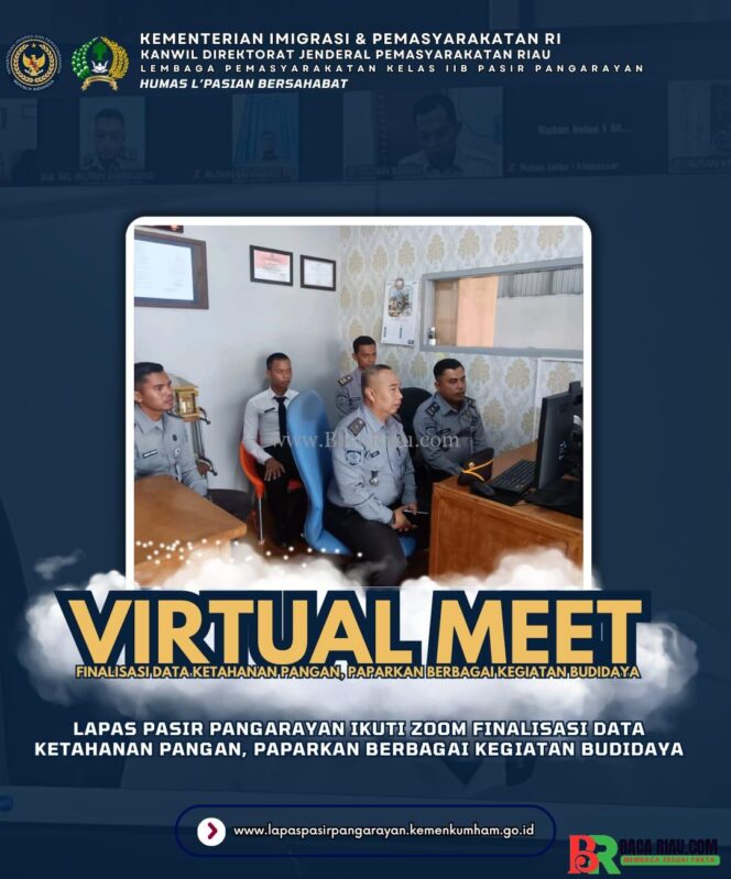 
					Kegiatan Budidaya Lapas Pasir Pangarayan Ikuti Zoom Finalisasi Data Ketahanan Pangan, Paparkan Berbagai Kegiatan Budidaya