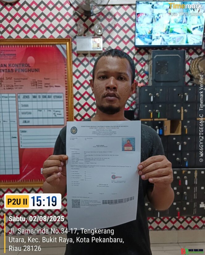 
					Satu Warga Binaan Lapas Kelas IIA Pekanbaru Terima Amnesti dari Presiden Prabowo