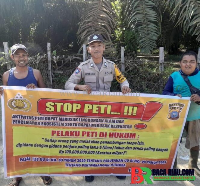
					Polsek Cerenti Sampaikan Himbauan Larangan Aktivitas PETI di Desa Pulau Panjang