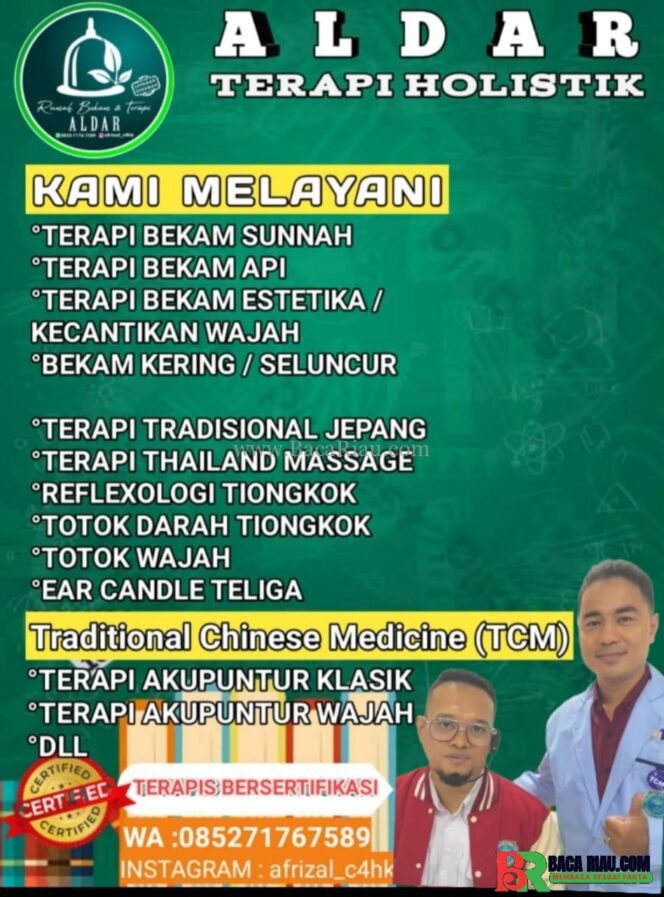 
					Pengobatan Tradisional “ALDAR” Terapi Holistik ,Bekam, Akupuntur, Massage, Untuk Kesehatan dan Kebugaran 