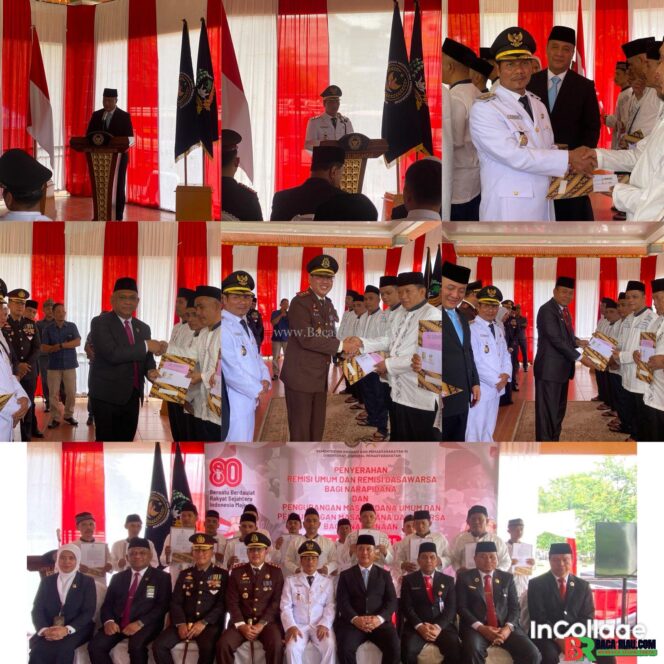 
					HUT ke 80 RI,Lapas IIB Taluk Kuantan Berikan Remisi Kepada 310 Warga Binaan 