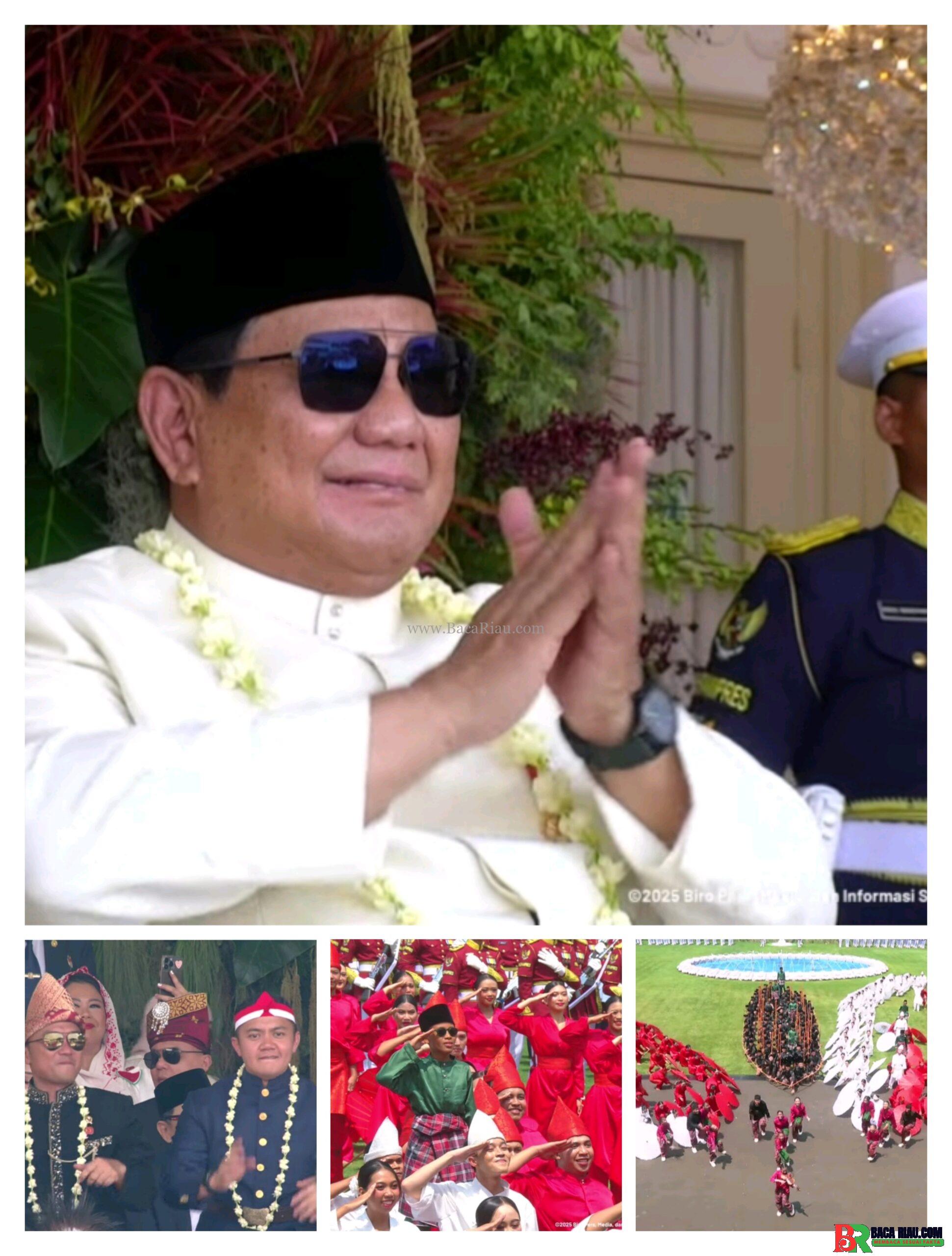 Tarian Pacu Jalur Hibur Presiden Prabowo, Wagubri: Mari Lestarikan Budaya Riau