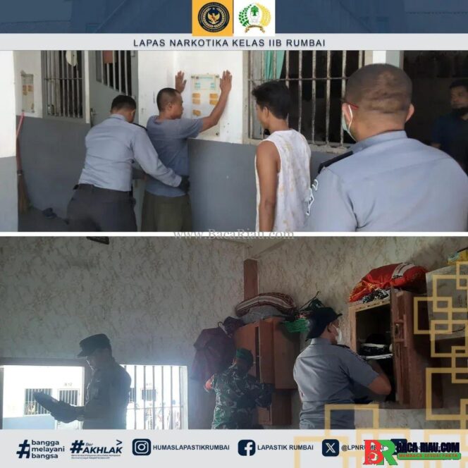 
					Komitmen Wujudkan Zero Halinar, Lapas Narkotika Rumbai Gelar Razia Insidentil