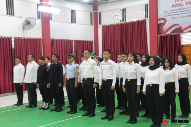 
					Apel Pagi Pegawai Lapas Pekanbaru, Pemimpin Apel Pimpin Doa Bersama Keselamatan Buat Negeri