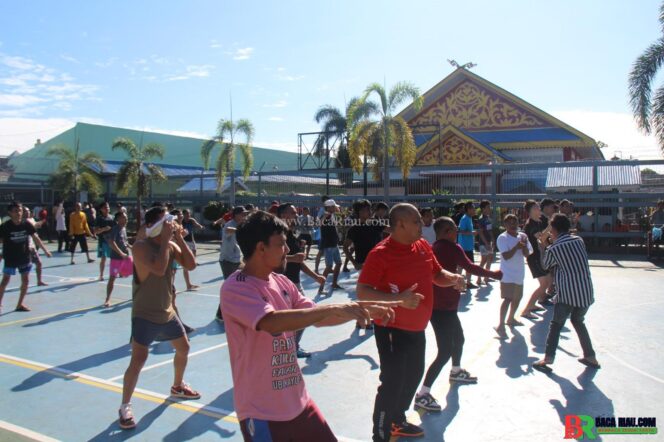 
					Warga Binaan Antusias Ikuti Senam Bersama di Lapas Kelas IIA Pekanbaru