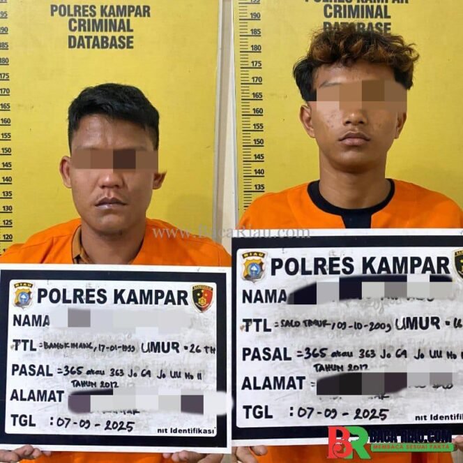 
					Dua Pelaku Pencurian Kabel Diringkus Satreskrim Polres Kampar 