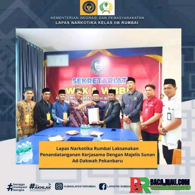 
					Lapas Narkotika Rumbai Laksanakan Penandatanganan Kerjasama Dengan Majelis Sunan Ad-Dakwah Pekanbaru