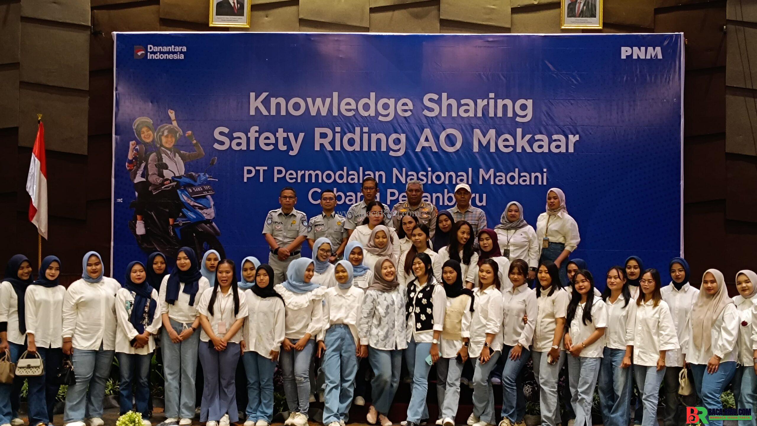 Ditlantas Polda Riau Kolaborasi PT. Jasa Raharja Gelar Knowledge Sharing Safety Riding di Pekanbaru