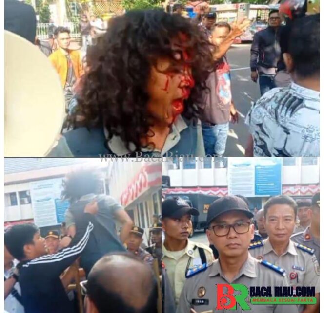 
					Aksi Berdarah Masyarakat Riau Peduli Keadilan di Depan Kanwil BPN, Desak Presiden Prabowo Copot Pejabat dan Usut Mafia Tanah