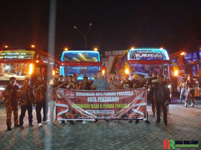 
					Iwan Pansa, Ketua Pemuda Pancasila MPC Kota Pekanbaru Berangkatkan 250 Kader Menghadiri Mubes XI PP Tahun 2025 di Jakarta