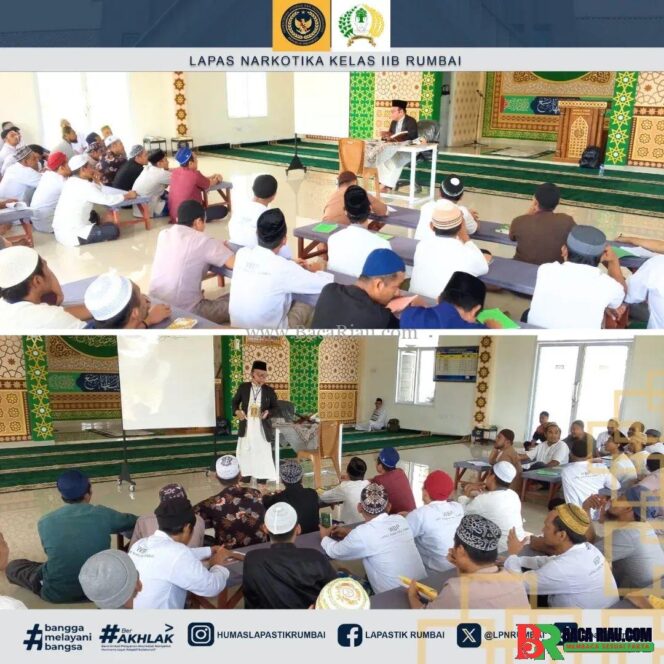 
					Warga Binaan Lapas Narkotika Rumbai Bina Kepribadian Dengan Belajar Mengaji
