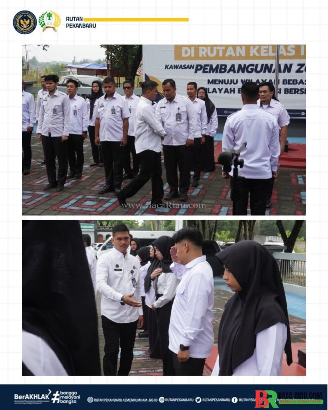 
					Apel Pagi Pegawai Rutan Pekanbaru: Karutan Tekankan Disiplin, Kesehatan, dan Kewaspadaan